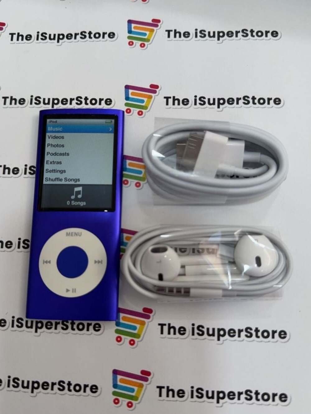 Apple iPod Nano 4th Generation 8GB Blue/Purple - New Battery - 1 CPS Warranty!